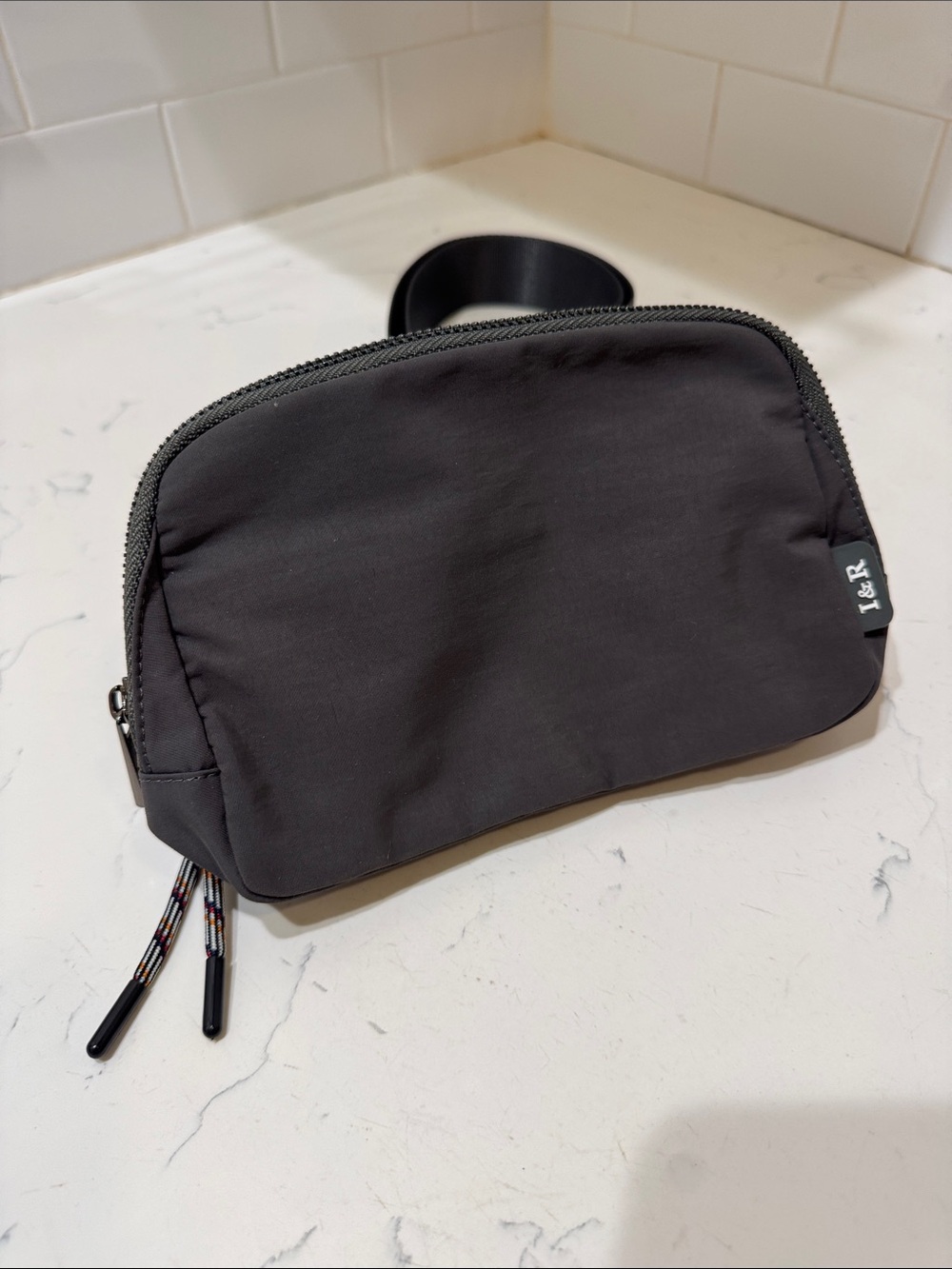 Unbranded Women's Dark Gray Crossbody Pouch belt bag Fanny pack NEW - Picture 3 of 11
